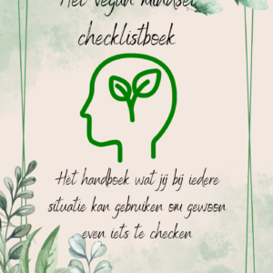 E-book: Het vegan mindset checklist boek